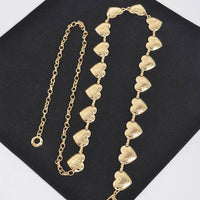 Heart Shape Metal Chain Belt