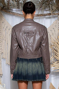Studded Zip Up Jacket
