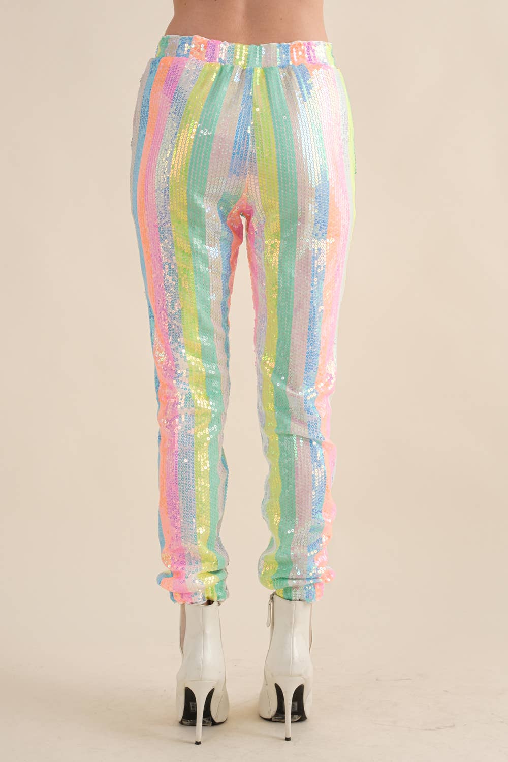 Rainbow Sequin Pants
