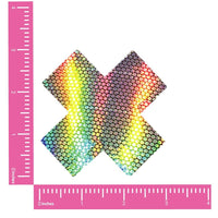 Liquid Party Silver Holographic X Factor Nipple Cover Pasties