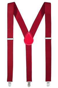 Slim Elastic Sweatband Clip-On Y-Back Suspenders