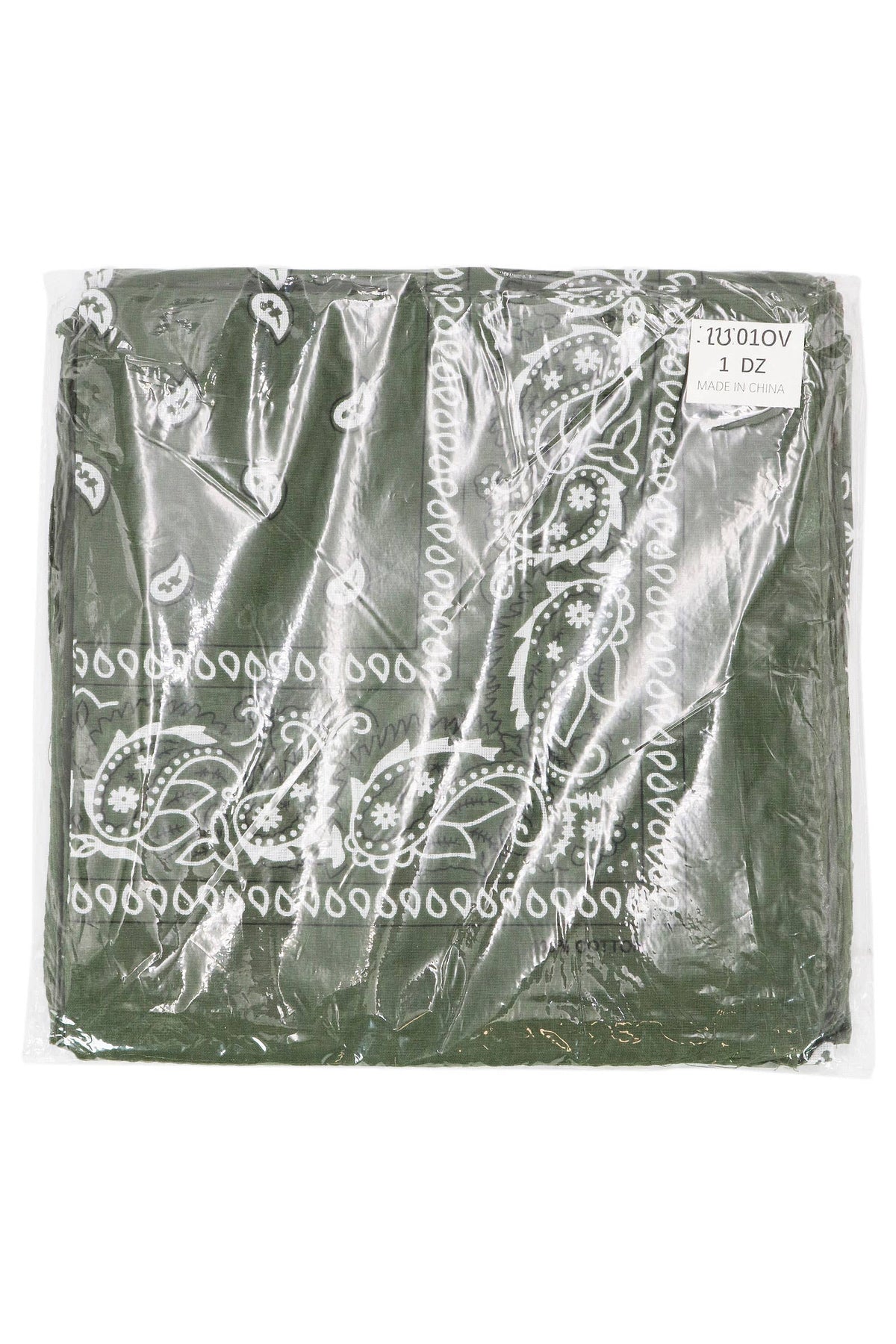 Classic Paisley Print Square Cotton Bandana
