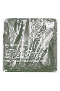 Classic Paisley Print Square Cotton Bandana