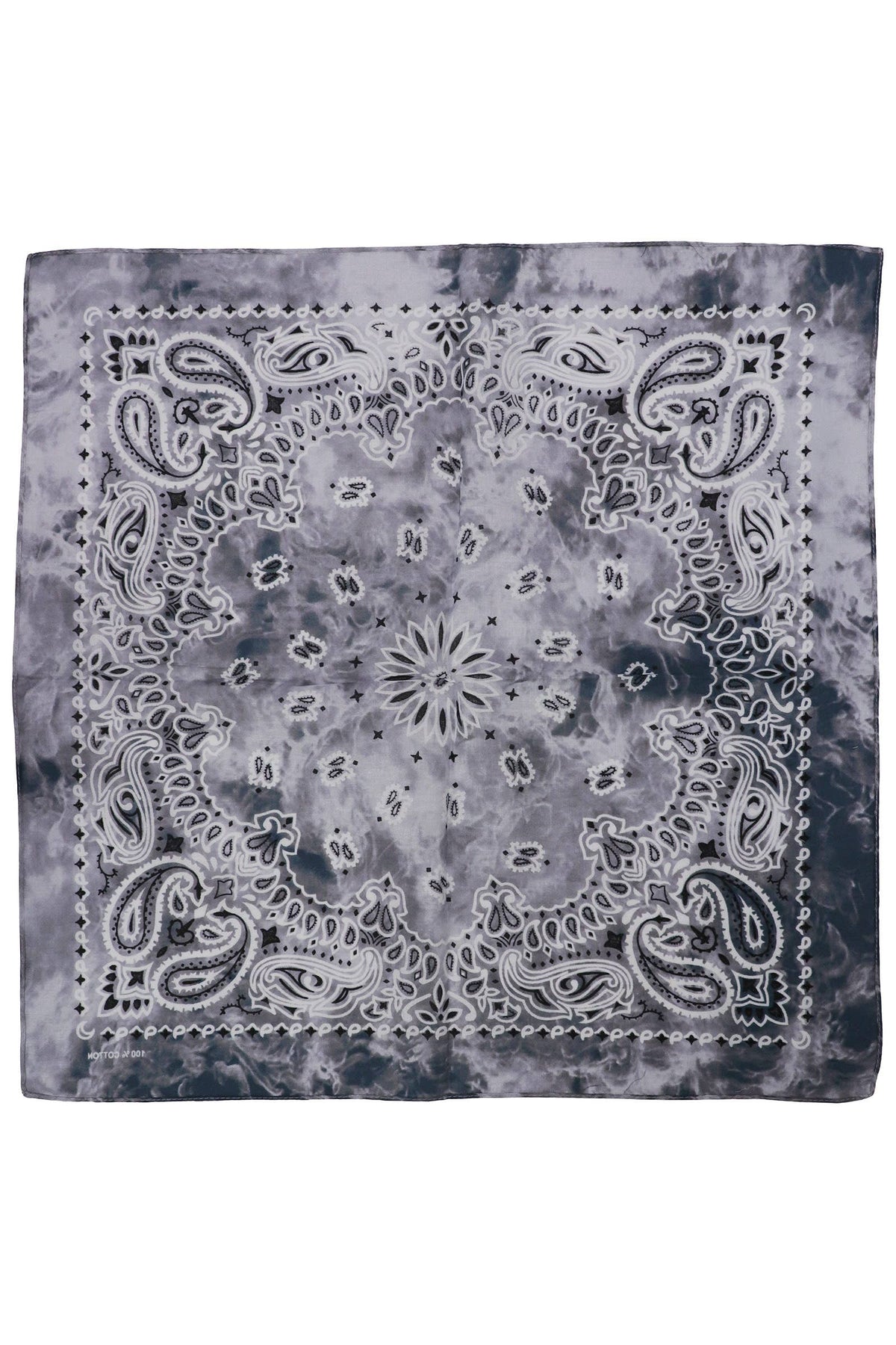 Paisley Tie Dye Marble Gradient Cotton Bandana