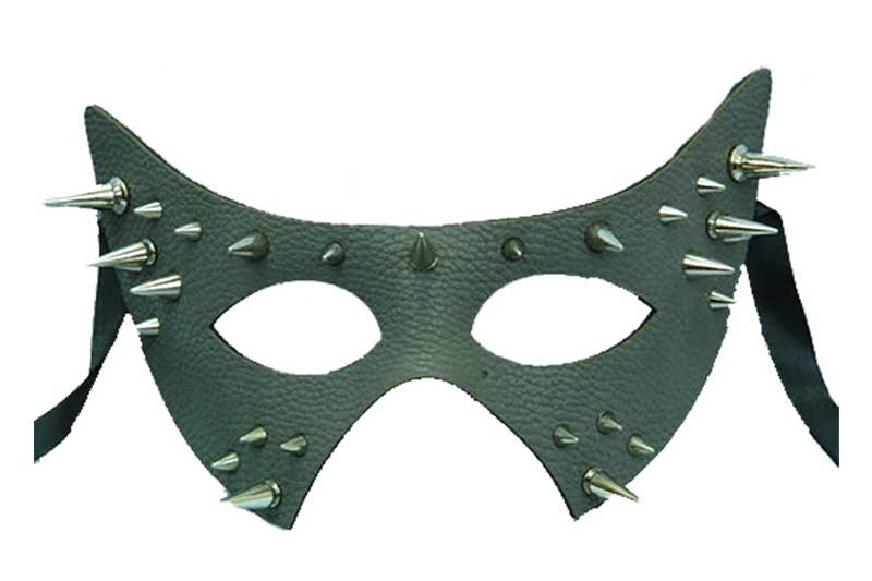 Gray Spiked Cat Mask