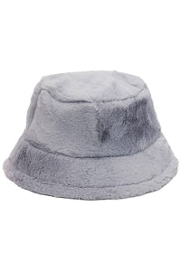 Oversized Fluffy Faux Fur Bucket Hat