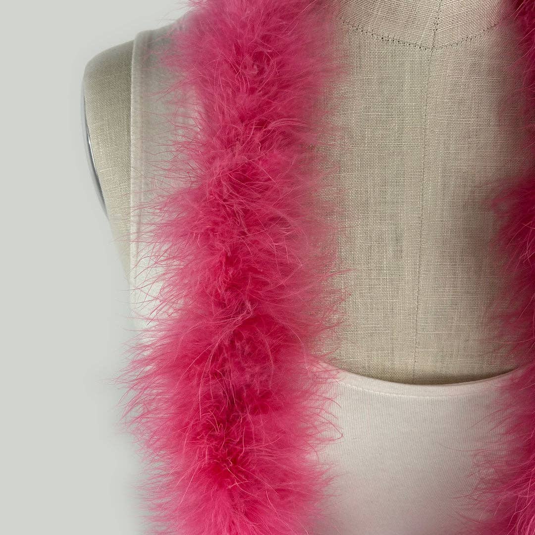 Full Marabou Feather Boa - Raspberry Sorbet