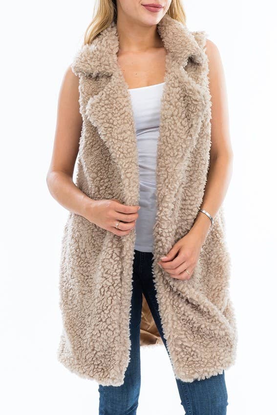 Shaggy Faux Fur Vest