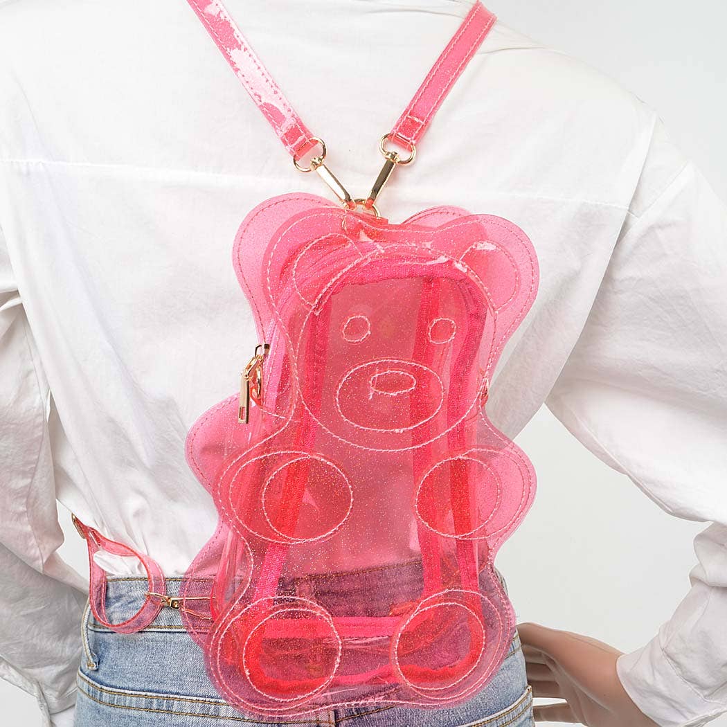 Transparent Teddy Bear Backpac