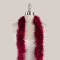 Full Marabou Feather Boa - Burgundy