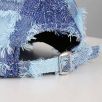 Frayed Plaid Baseball Cap