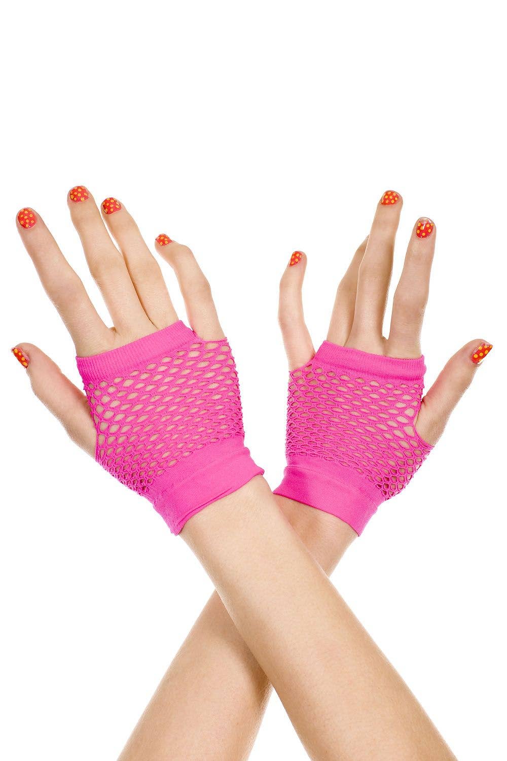 Thick Diamond Net Gloves