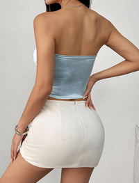 Floral Strapless Top