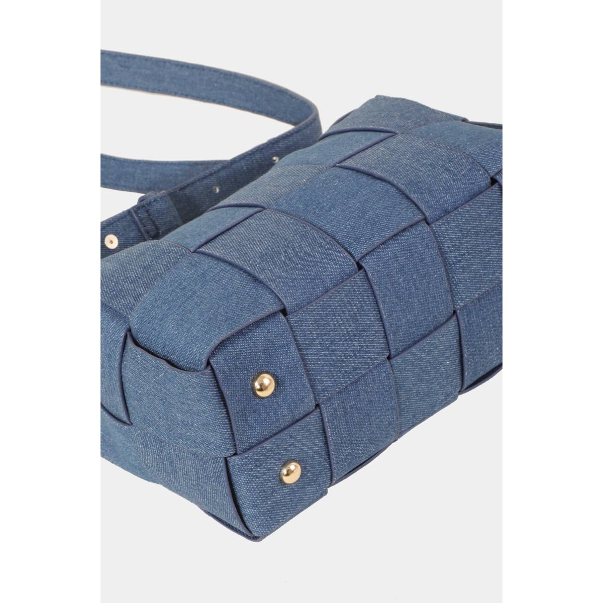 Leather Woven Shoulder Bag