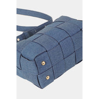Leather Woven Shoulder Bag