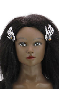Halloween Skeleton Hands Resin Pinch Hair Clip
