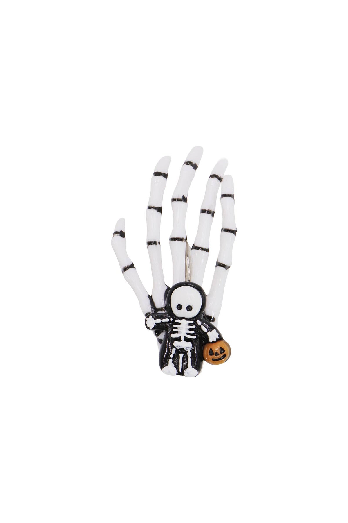 Halloween Skeleton Hands Resin Pinch Hair Clip