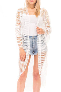 Fishnet Lace Kimono