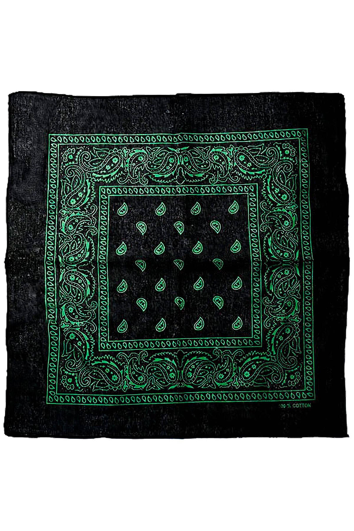 Classic Paisley Print Square Cotton Bandana