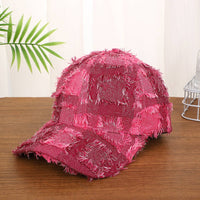 Frayed Plaid Baseball Cap