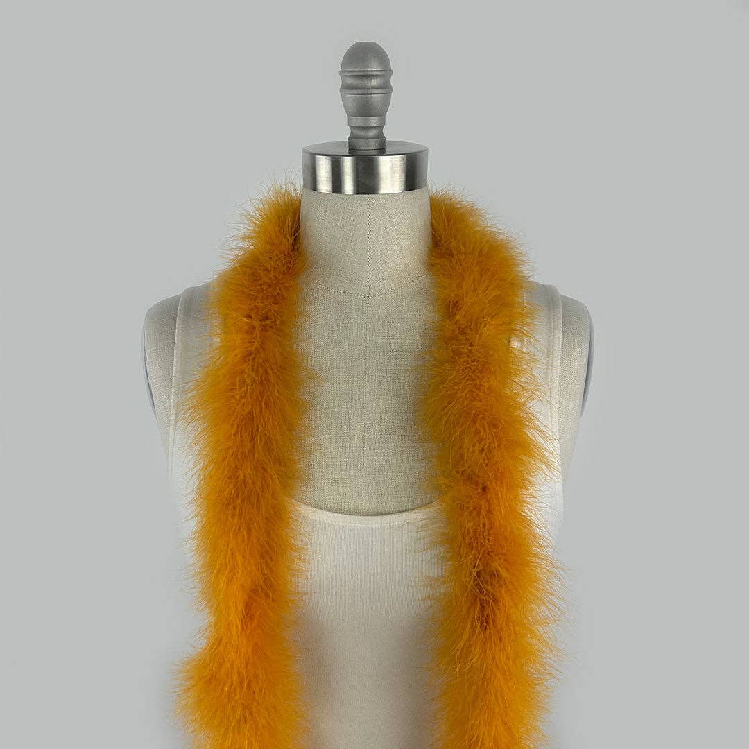 Full Marabou Feather Boa - Marigold