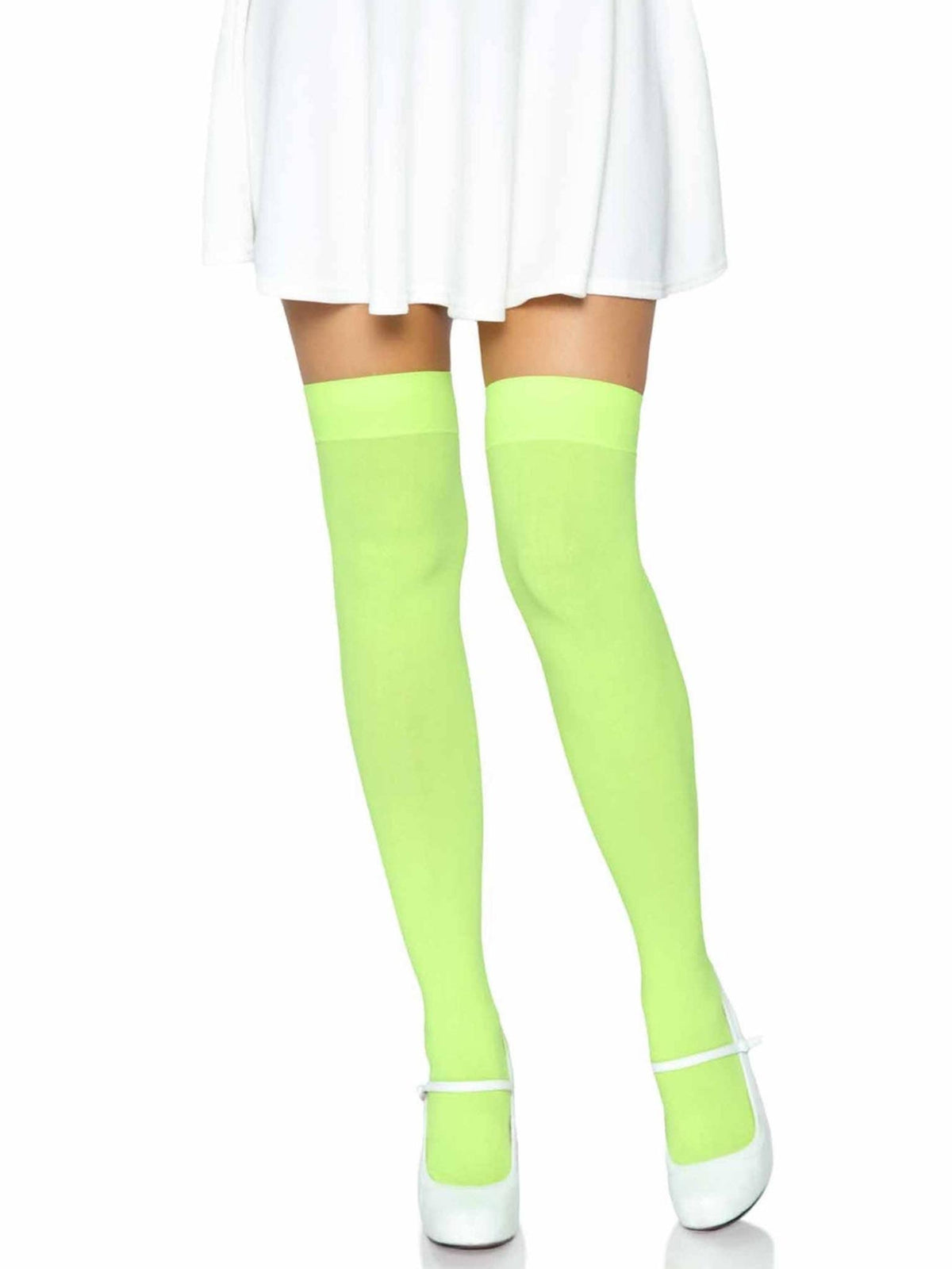 Luna Thigh High Stockings: White / One Size