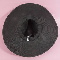 Paper Straw Fedora With Leather Studded Band