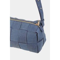 Leather Woven Shoulder Bag