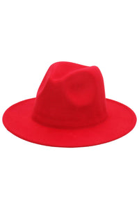 Solid Plain Standard Brim Felt Rancher Hat