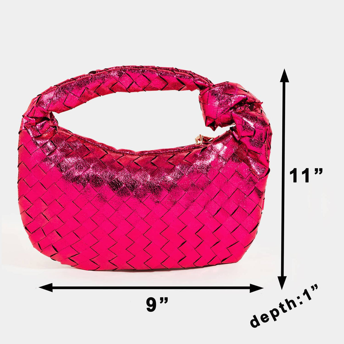 Basket Weave Hobo Handbag