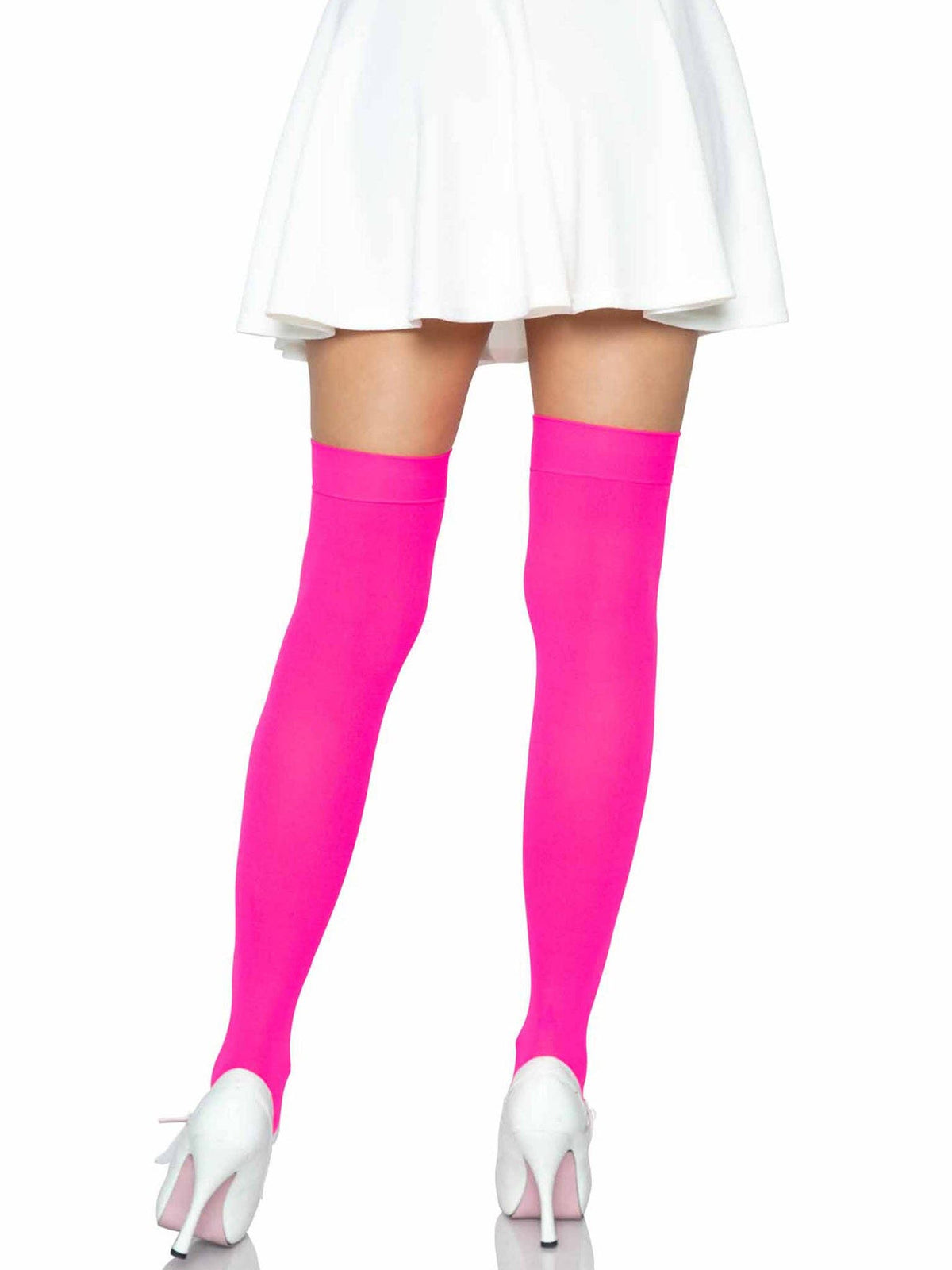Luna Thigh High Stockings: White / One Size