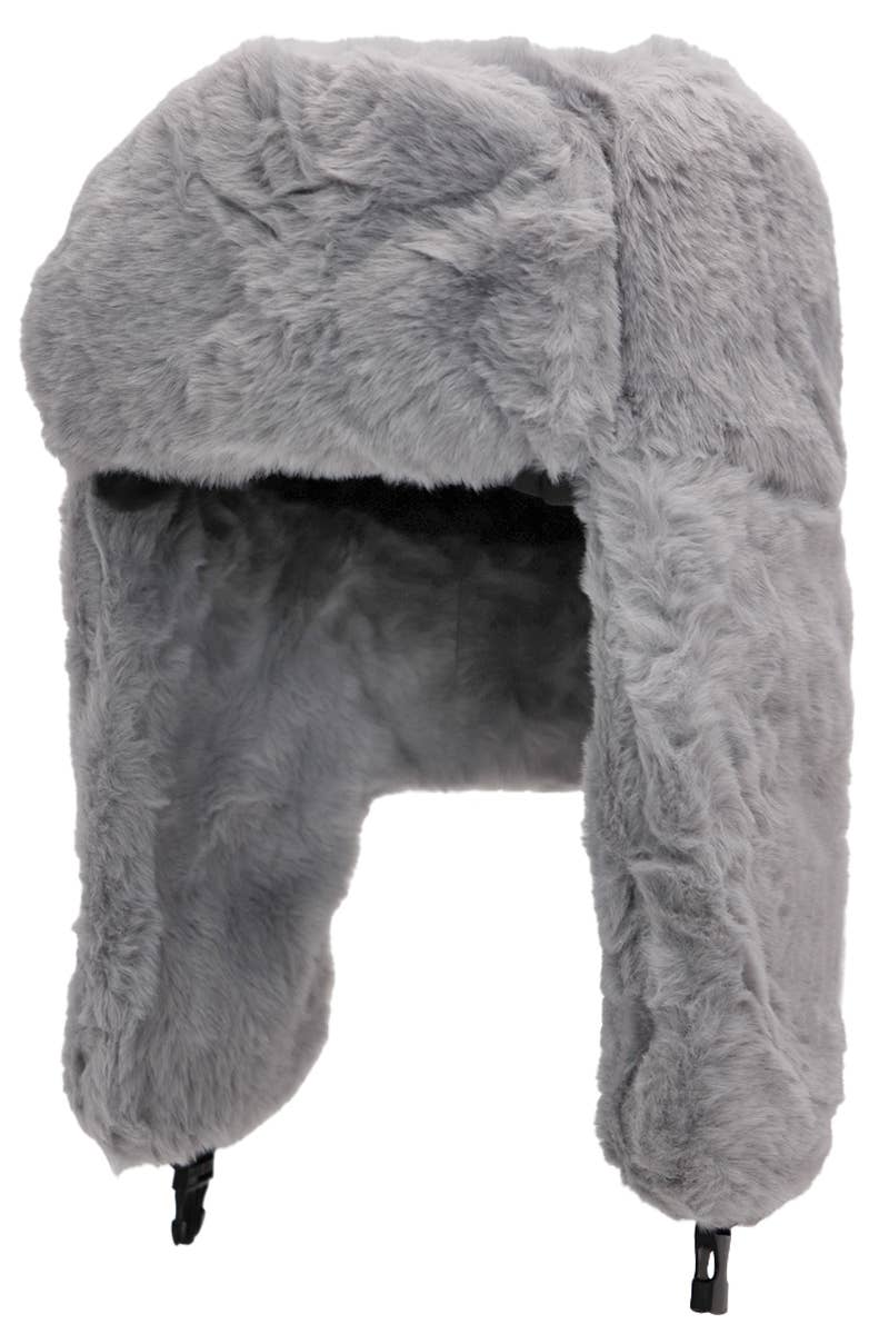 Fluffy Faux Fur Bomber Trapper Hat