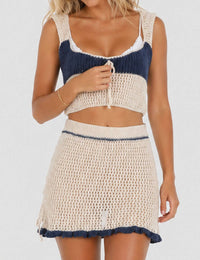 Knit crochet Top or Skirt