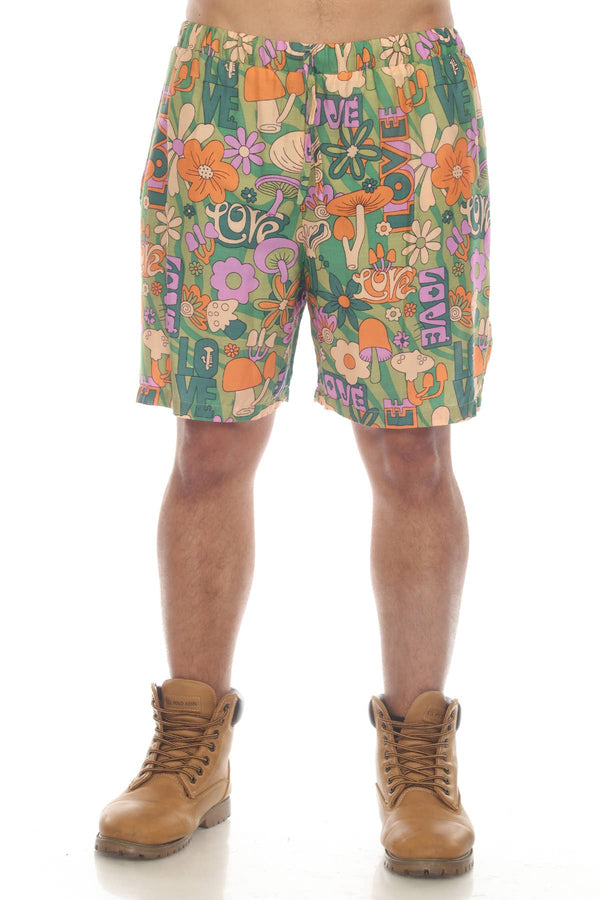Mens Mushroom Shorts