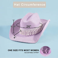 Pearl Fringe Band Cowboy Hat