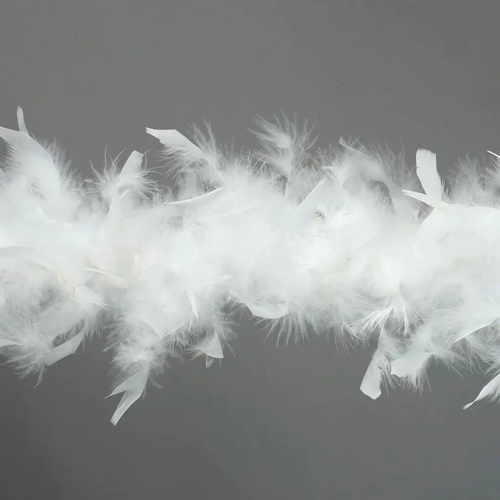 Chandelle Feather Boa - Lightweight - White