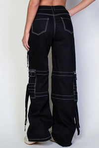 Stitched Twill Cargo Pants