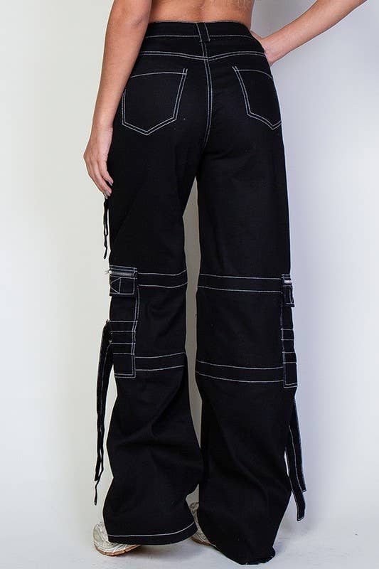 Stitched Twill Cargo Pants