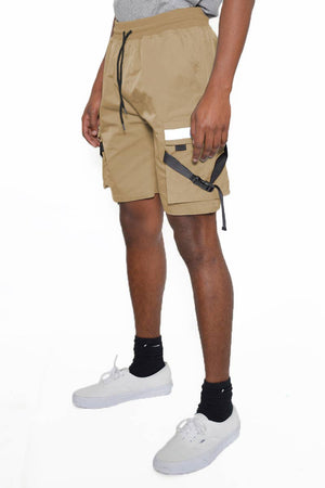 Tactical Shorts with Reflective Cargo Pocket