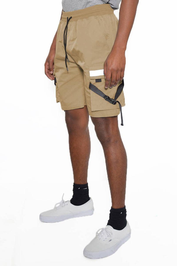 Tactical Shorts with Reflective Cargo Pocket