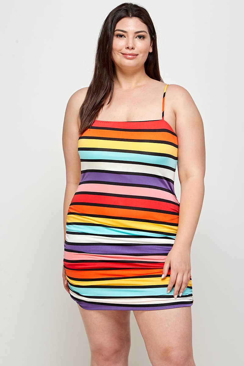 Rainbow Stripe Dress