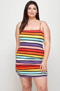 Rainbow Stripe Dress