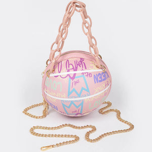 Graffiti Basketball Chain Bag