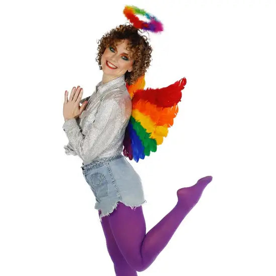 Marabou Feather Rainbow Halo