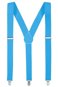 Slim Elastic Sweatband Clip-On Y-Back Suspenders