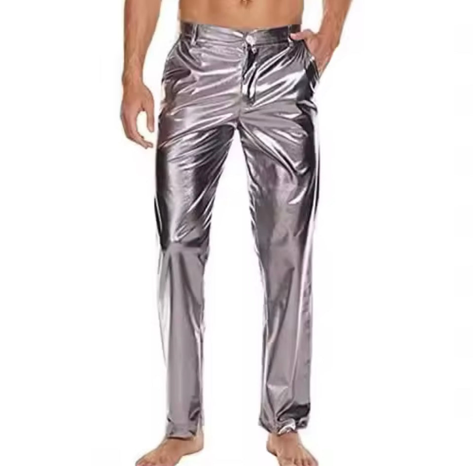 Metallic Mens Pants