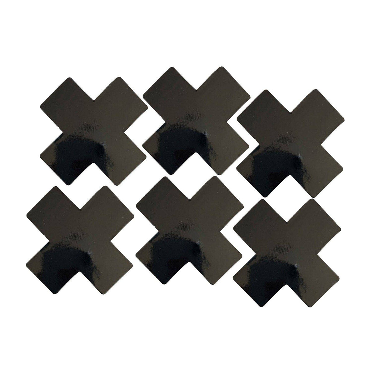 Dom Squad Black Wet Vinyl X Factor Body Stickers 6PK