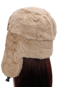 Fluffy Faux Fur Bomber Trapper Hat