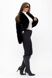 Cropped Fur Coat