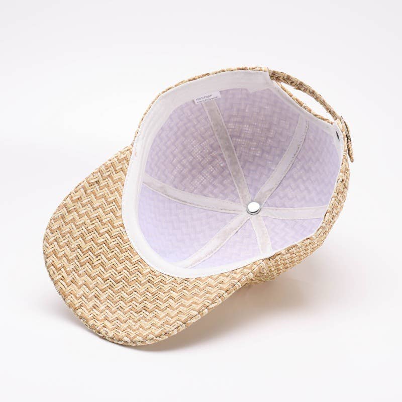 Straw Baseball Cap